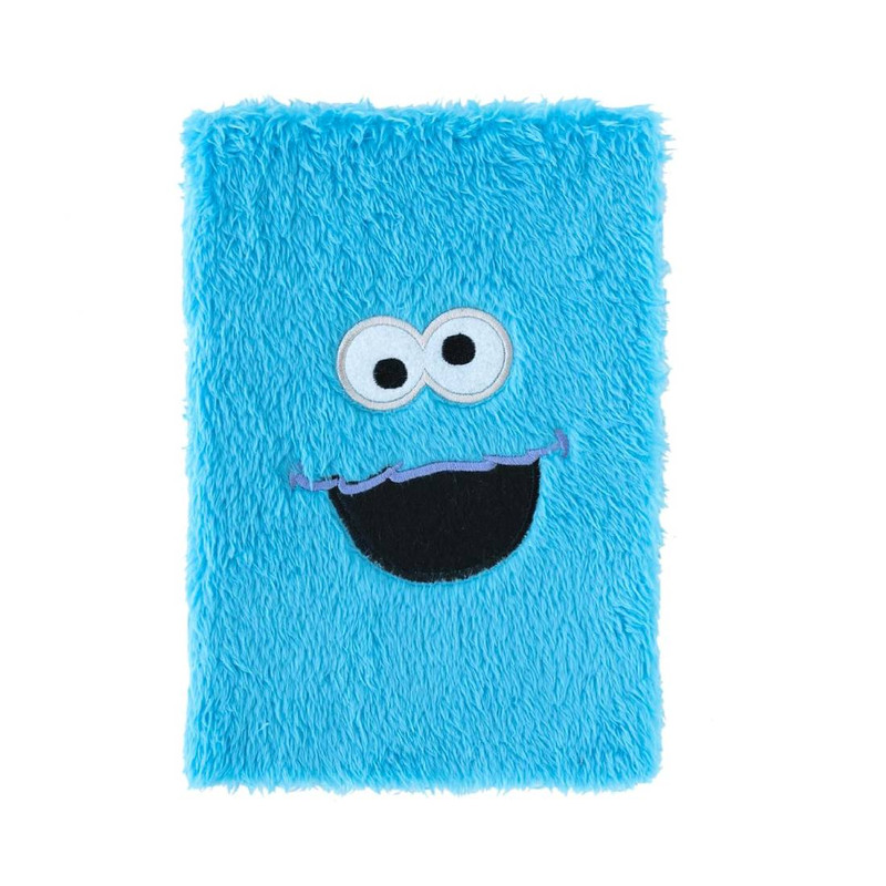 Sesame Street Plush Cover Premium A5 Notebook - دفتر